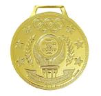 Medalhas esportivas honra ao mérito metalizada 50 mm grossa 06 pçs