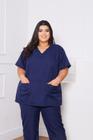 Médico - Pijama Cirúrgico Oxford Scrubs Não Amassa unissex -PH - Dona Moça