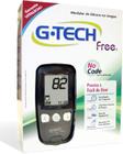 Medidor de Glicose G-Tech Free No Code 10 tiras + 10 lancetas + 1 lancetador