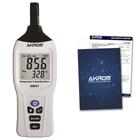 Medidor de temperatura e umidade com ponto de orvalho e certificado de calibração - KR831