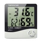 Medidor De Umidade Ar E Temperatura Relógio Digital Htc-1