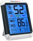 Medidor de umidade do termômetro interno do termômetro interno ThermoPro TP55 com tela sensível ao toque jumbo e monitor de umidade da temperatura da luz de fundo