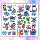 Mega Cartela Lilo Stitch Desenho Kit Adesivo Á Prova D'Água