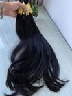 Mega Hair Humano Liso Ondulado Virgem 55cm 100 Gramas.