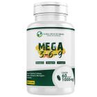 Mega Ômega - Ômega 3 Ômega 6 Ômega 9 - 60 cápsulas - 1000mg - Óleo de Cártamo, Linhaça, Gergelim, Girassol e Borragem - Floral Ervas do Brasil