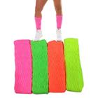 Meia Aeróbica Fitness Academia 3/4 Cano Longo Neon: Kit 2 Pares Sortidos