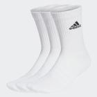 Meia Amortecida Adidas 3 Pares Branca