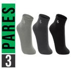 Meia Básica Masculina Lupo Cano Médio Sport Kit 3 Pares