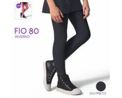 Meia calça infantil algodão fio 80-grossa-inverno