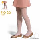 Meia Calça Infantil Festa Fio 20 Branco - SELENE