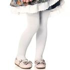 Meia Calça Infantil Selene Canelada Fio 70 B Branca - 9500