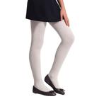 Meia Calça Infantil Selene Canelada Fio 70 Branco