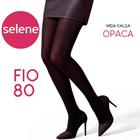 Meia Calça Opaca Feminina Adulto Clássica Fio 80 Selene