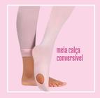 Meia calçaconveesivel bailarina feminino