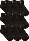 Meia Cano Curto Preta Kit 9 Pares Lupo Original