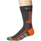 Meia Columbia Hike Crew Medium Weight Omni-Heat Charcoal