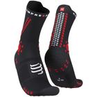 Meia Compressport Pro Racing Trail V4.0 Black-Red