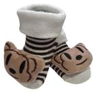 Meia de Bebê com Bichinho 3D Pantufa Quentinha 0 a 12 M