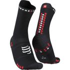 Meia de Compressão Compressport Pro Racing Socks v4.0 Run High Corrida de Rua - Cano Alto