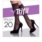 Meia Feminina 3/4 Europeu Fio 20 Trifil