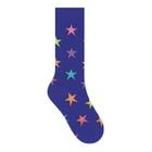 Meia feminina cano longo street color star selene