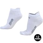 Meia HUPI Casual Invisível Algodão Branco G - Kit 12 Pares