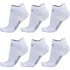 Meia HUPI Casual Invisível Algodão Branco P - Kit 06 Pares