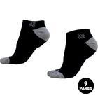 Meia HUPI Casual Soft Preto e Cinza - Kit 09 Pares Unissex