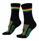 Meia Hupi Rainbow - Preto