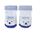 Meia Infantil Antiderrapante Buba Com Chocalho Urso Azul - 14485