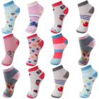 Meia Infantil Menina Cano Curto Kit com 12 Pares - HR Meia Infantil Menina Cano Curto Kit com 12 Pares - HR