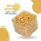 Meia Pérola Amarelo Ouro - 10 Mm Pacote Com 500 Gramas - Nybc