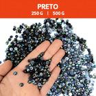 Meia Pérola Irisada Preto - 91 - Pacote com 500/250 Gramas - 06 mm - Nybc