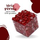 Meia Pérola Vermelha - 06 Mm Pacote Com 250 Gramas - Nybc