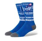 Meia Stance Cano Medio Dodgers Ticket Stub - White