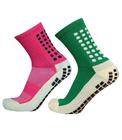 Meia Trusox Antiderrapante Esportiva Kit 2 Pares cores Verde e Rosa - EB