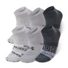 Meia Unissex Under Armour Essentials Invisivel - Pacote com 6 pares