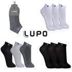 Meias Cano Curto Esportiva Adulto Lupo Kit 3 unid Ref. 3225