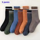 Meias Esportivas Masculinas de Manga Longa - 5 Pares para Outono/Inverno