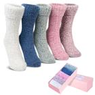 Meias felpudas SISOSOCK para mulheres Cozy Soft Warm, pacote com 5 unidades de inverno