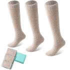 Meias felpudas SISOSOCK para mulheres Cozy Soft Warm, pacote com 5 unidades de inverno