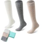 Meias felpudas SISOSOCK para mulheres Cozy Soft Warm, pacote com 5 unidades de inverno