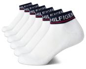 Meias Femininas Tommy Hilfiger - Pacote com 6 - Tamanhos 4 a 10