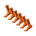 Meias Masculinas Antiderrapantes de Cano Médio (6 Pares) - Ideal para Futebol, Basquete e Yoga