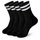 Meias MONFOOT Athletic Cushion Crew Listradas, 4 pares