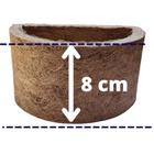 Meio vaso xaxim de fibra de coco ecologico n1 diametro 13cm Gold Plant