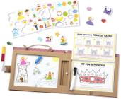 Melissa &amp Doug Natural Play: Play, Draw, Create Reusable Drawing &amp Magnet Kit  Princesses (54 Magnets, 5 Dry-Erase Markers)