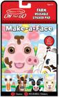 Melissa &amp Doug On The Go Make-a-Face Reusable Sticker Pad Travel Toy Activity Book Farm Animals (10 Cenas, 76 Adesivos agarrados)