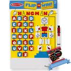 Melissa & Doug Flip-to-Win: Pacote de jogos de viagem Hangman com 1 minipad divertido M&D Scratch Fun compatível com tema (02095)