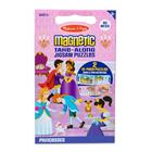 Melissa & Doug Take-Along Magnetic Jigsaw Puzzles Travel Toy Princesses (2 Quebra-cabeças de 15 peças)